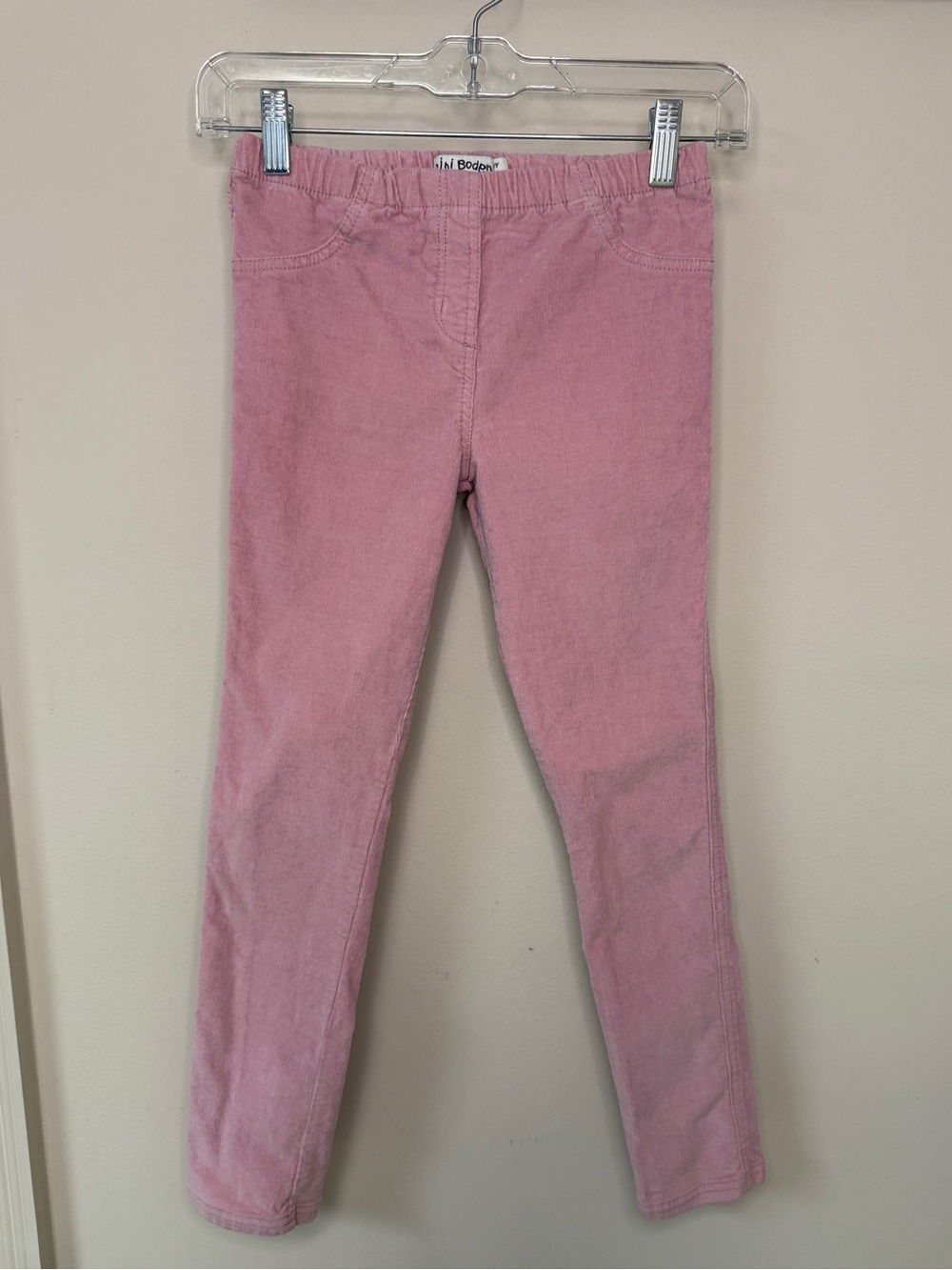 Mini Boden: Girls' Pink Pull On Corduroy Leggings Pants, Size 10Y
